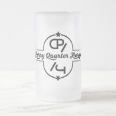 Bevrokken met zwarte logo matglas bierpul (Center)