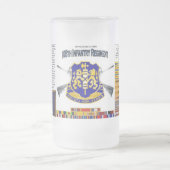 Bevroren 108e infanterieplan Beer Stein Matglas Bierpul (Center)