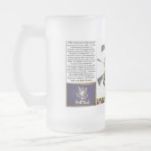 Bevroren 108e infanterieplan Beer Stein Matglas Bierpul (Links)
