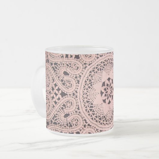 Bevroren 10 oz Mok LACE (Voorkant links)