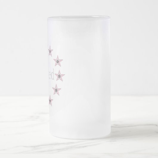 Bevroren 16 oz Frosted Glass Mok art door JShao (Center)