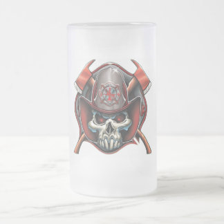 Bevroren 16oz Bevroren Beer Stein Skull Fire Rescu Matglas Bierpul