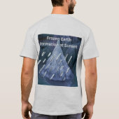 Bevroren aardformatie bij zonsondergang t-shirt (Achterkant)
