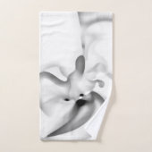 Bevroren: Abstract grijs, wit & zwart Bad Handdoek (Handdoek)