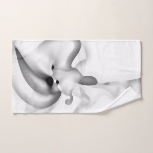 Bevroren: Abstract grijs, wit & zwart Bad Handdoek (Handdoek)