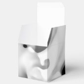 Bevroren: Abstract grijs, wit & zwart Bedankdoosjes (Geopend)