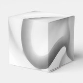 Bevroren: Abstract grijs, wit & zwart Bedankdoosjes (Achterkant)