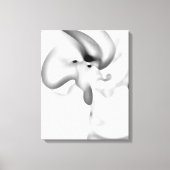 Bevroren: Abstract grijs, wit & zwart Canvas Afdruk (Voorkant)