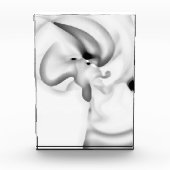 Bevroren: Abstract grijs, wit & zwart Fotoblokken (Voorkant)