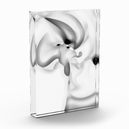 Bevroren: Abstract grijs, wit & zwart Fotoblokken (Links)