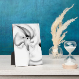 Bevroren: Abstract grijs, wit & zwart Fotoplaat