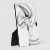 Bevroren: Abstract grijs, wit & zwart Fotoplaat (Zijkant)