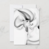 Bevroren: Abstract grijs, wit & zwart Kaart (Voorkant)