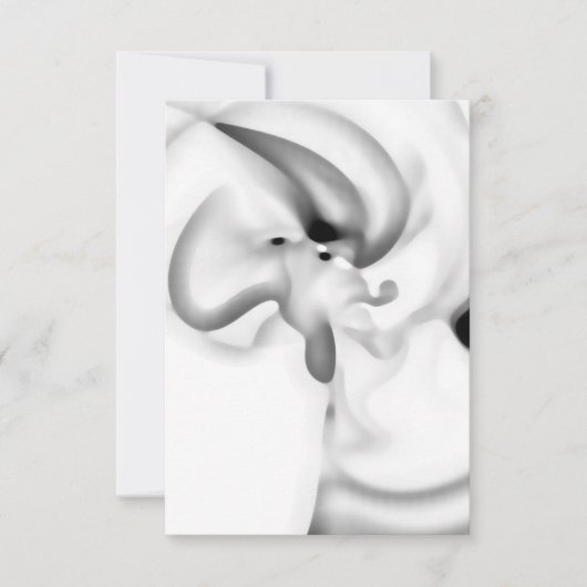 Bevroren: Abstract grijs, wit & zwart Kaart (Voorkant)