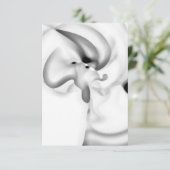 Bevroren: Abstract grijs, wit & zwart Kaart (Staand voorkant)