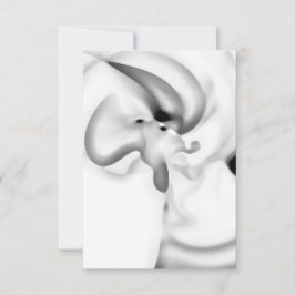 Bevroren: Abstract grijs, wit & zwart Kaart