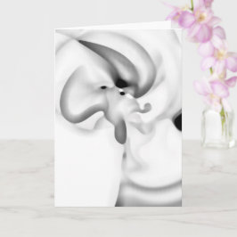 Bevroren: Abstract grijs, wit & zwart Kaart