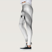 Bevroren: Abstract grijs, wit & zwart Leggings (Links)