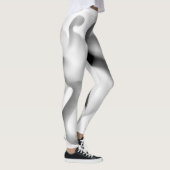 Bevroren: Abstract grijs, wit & zwart Leggings (Rechts)