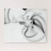 Bevroren: Abstract grijs, wit & zwart Legpuzzel (Horizontaal)