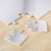 Bevroren: Abstract grijs, wit & zwart Legpuzzel (Zijkant)
