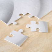 Bevroren: Abstract grijs, wit & zwart Legpuzzel (Zijkant)