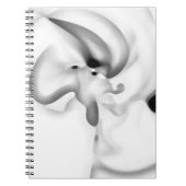 Bevroren: Abstract grijs, wit & zwart Notitieboek (Voorkant)