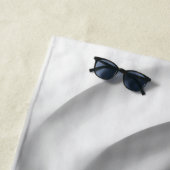 Bevroren: Abstract grijs, wit & zwart Strandlaken (In situ)