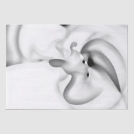 Bevroren: Abstract grijs, wit & zwart Tissuepapier