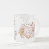 Bevroren Baby is het Koude Buiten Mok| Roze Mok (Voorkant rechts)