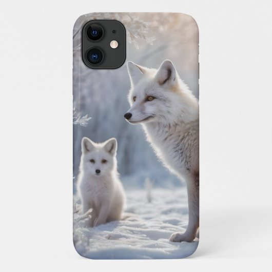 "Bevroren banden: de poolvos en haar welp" Case-Mate iPhone Case (Achterkant)