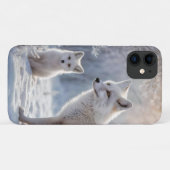 "Bevroren banden: de poolvos en haar welp" Case-Mate iPhone Case (Achterkant (horizontaal))