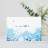 Bevroren Bar Bat Mitzvah Escort Zitplaats Kaart (Staand voorkant)