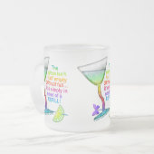 BEVROREN BEKER - GLAS HALF VOL MATGLAS KOFFIEMOK (Voorkant links)