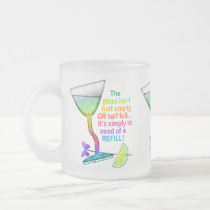 BEVROREN BEKER - GLAS HALF VOL MATGLAS KOFFIEMOK