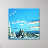 bevroren berg canvas afdruk (Voorkant)