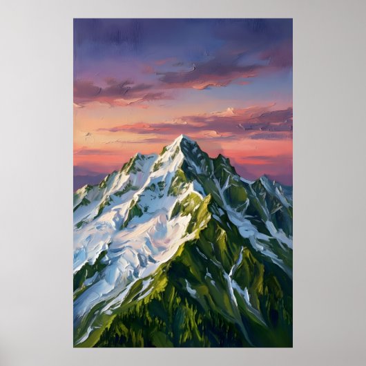 Bevroren Berg Natuur Liefhebber Muurkunst Poster (Voorkant)