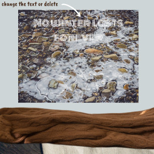 Bevroren bergstroom poster