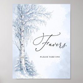 Bevroren Berk Boom Favorieten Bord Poster