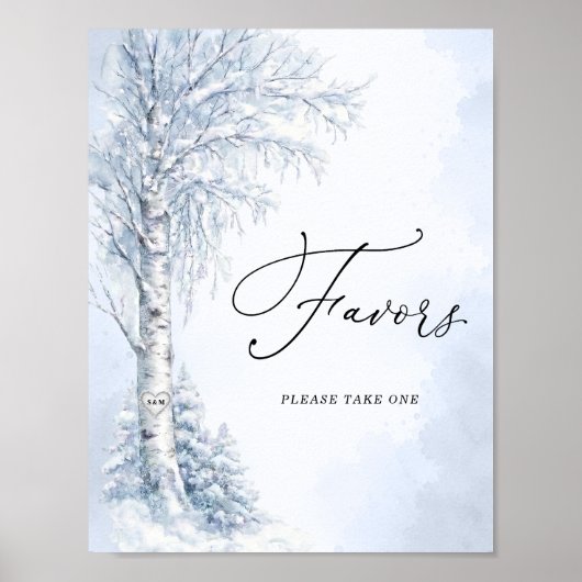 Bevroren Berk Boom Favorieten Bord Poster (Voorkant)