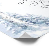 Bevroren berk gastboek bord poster (Hoek)