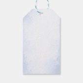 Bevroren berkenboom bruiloftsfeest cadeautags cadeaulabel (Achterkant)