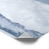 Bevroren besneeuwde boom poster (Hoek)