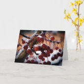 Bevroren Bessen Kaart (Gele Bloem)