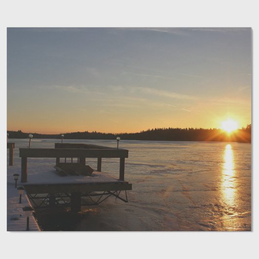 Bevroren Bezinning Cadeaupapier (Vlak)