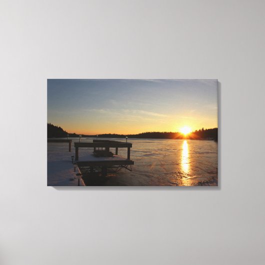 Bevroren Bezinning Canvas Afdruk (Voorkant)