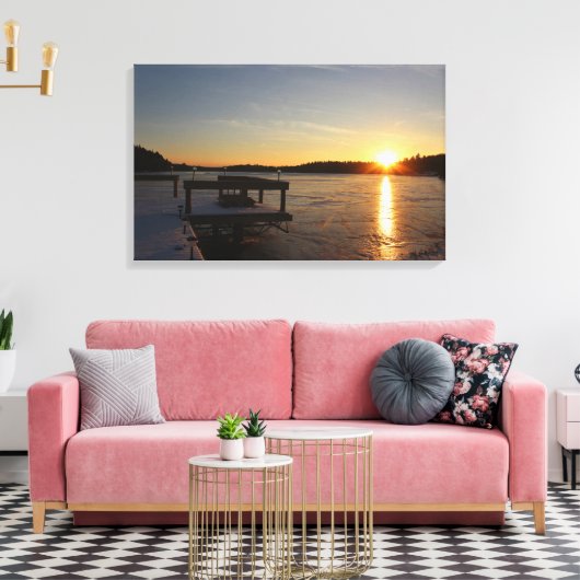 Bevroren Bezinning Canvas Afdruk (Insitu (Woonkamer))