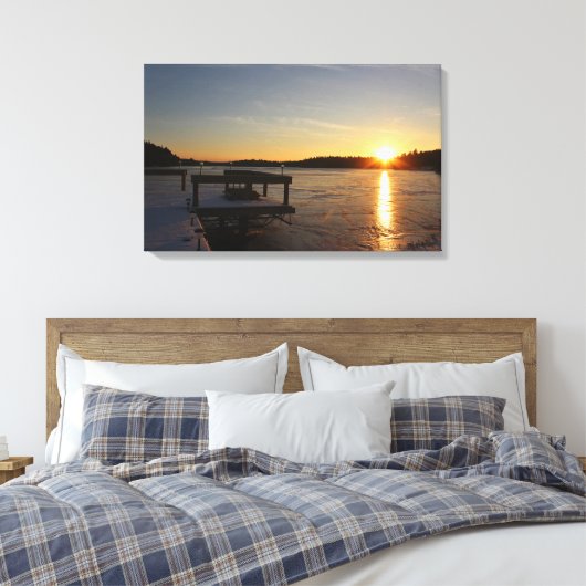 Bevroren Bezinning Canvas Afdruk (Insitu (Slaapkamer))