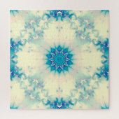 Bevroren, blauw winterpatroon van Snowflake Legpuzzel (Verticaal)