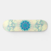 Bevroren, blauw winterpatroon van Snowflake Persoonlijk Skateboard (Horizontaal)